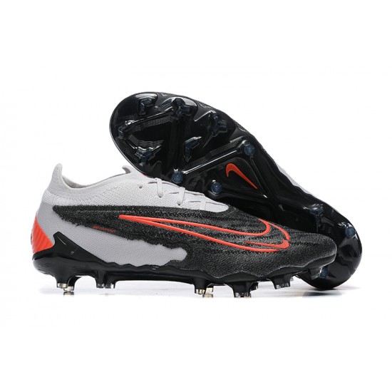 Nike Phantom GX Elite FG Gray Orange Black Low Football Boots Men