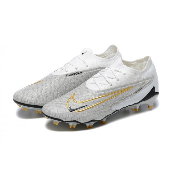 Nike Phantom GX Elite FG Grey White Women/Men Football Boots