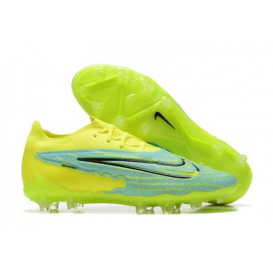 Nike Phantom GX Elite FG Light/Yellow Green Black Low Football Boots Men