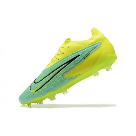 Nike Phantom GX Elite FG Light/Yellow Green Black Low Football Boots Men Nike Phantom GX Elite FG Light/Yellow Green Black Low Football Boots Men
