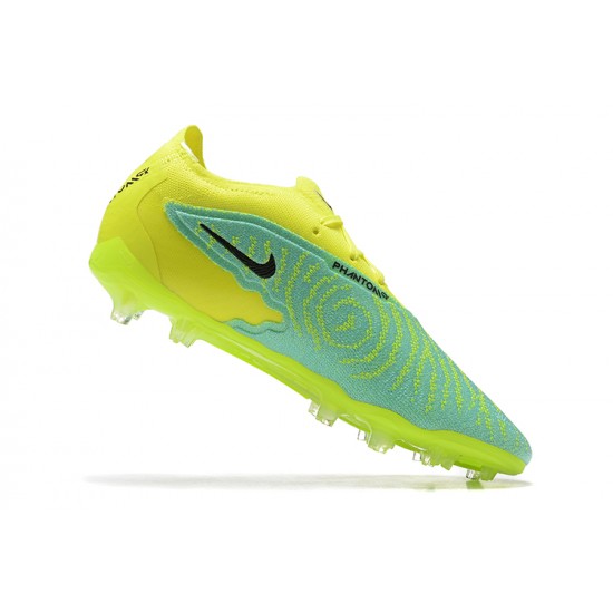 Nike Phantom GX Elite FG Light/Yellow Green Black Low Football Boots Men Nike Phantom GX Elite FG Light/Yellow Green Black Low Football Boots Men
