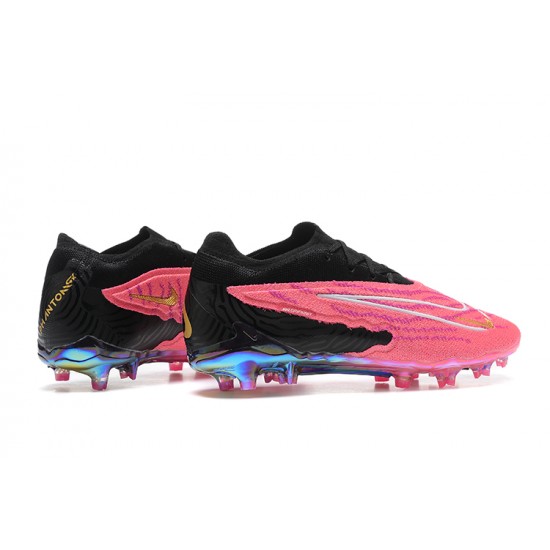 Nike Phantom GX Elite FG Pink Black Blue Low Football Boots Men