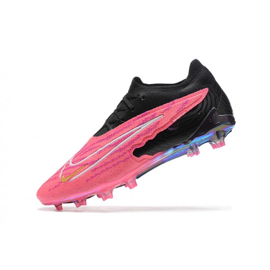 Nike Phantom GX Elite FG Pink Black Blue Low Football Boots Men