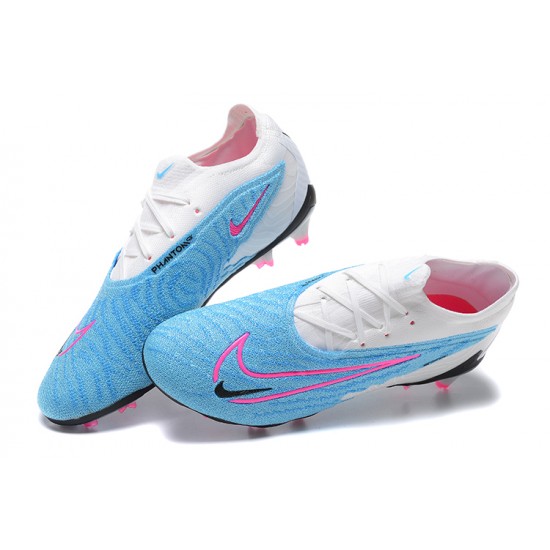 Nike Phantom GX Elite FG Pink Black Blue White Low Football Boots Men