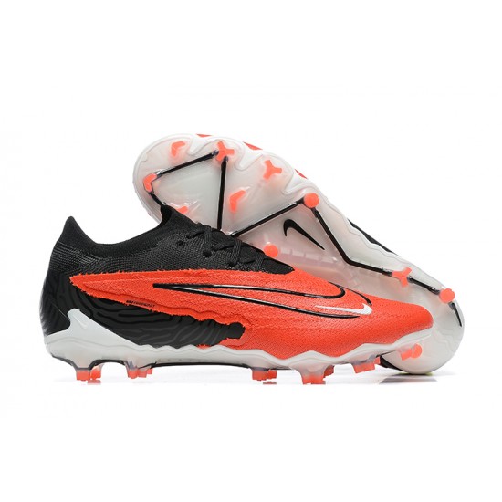 Nike Phantom GX Elite FG White Orange Black Low Football Boots Men