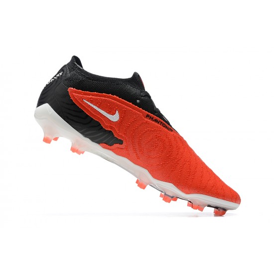 Nike Phantom GX Elite FG White Orange Black Low Football Boots Men Nike Phantom GX Elite FG White Orange Black Low Football Boots Men