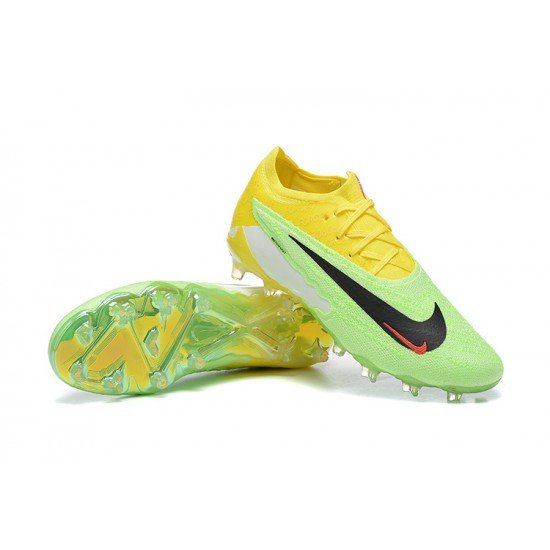 Nike Phantom GX Elite FG Yellow Green Women/Men Football Boots