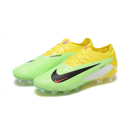 Nike Phantom GX Elite FG Yellow Green Women/Men Football Boots