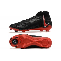 Nike Phantom Luna Elite FG High Top Black Red Football Boots For Men 
