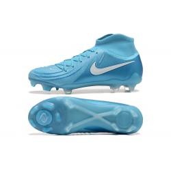 Nike Phantom Luna Elite FG High Top Ltblue White Football Boots For Men 