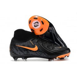 Nike Phantom Luna Elite FG High Top Football Boots Black Orange For Men 