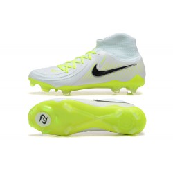 Nike Phantom Luna Elite FG High Top White Black Yellow Green Football Boots For Men 