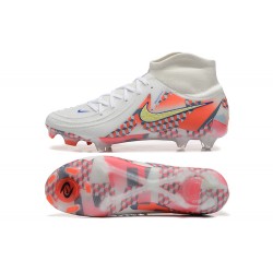 Nike Phantom Luna Elite FG High Top White Orange Football Boots For Men 