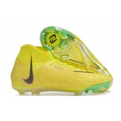 Nike Phantom Luna Elite FG High Top Yellow Black Football Boots For Men/Women