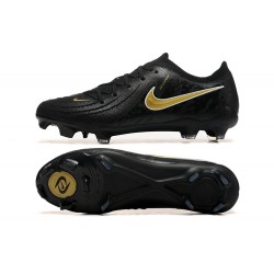Nike Phantom Luna Elite FG Low Black Gold Football Boots For Men 