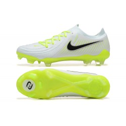 Nike Phantom Luna Elite FG Low White Black Green Football Boots For Men 
