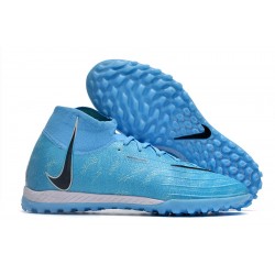Nike Phantom Luna Elite TF High Top Blue Football Boots For Men/Women