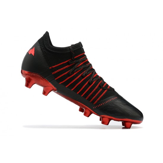 Puma Future Z 1 3 FG Instinct Black Red Low Men Football Boots