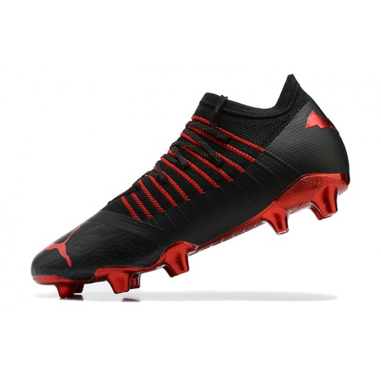 Puma Future Z 1 3 FG Instinct Black Red Low Men Football Boots