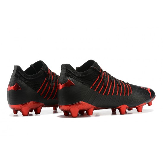 Puma Future Z 1 3 FG Instinct Black Red Low Men Football Boots