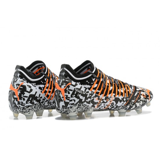 Puma Future Z 1 3 FG Instinct Orange White Black Low Men Football Boots