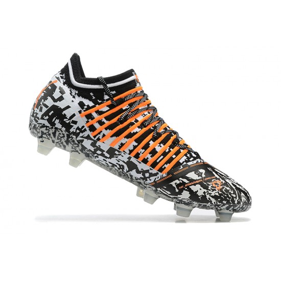 Puma Future Z 1 3 FG Instinct Orange White Black Low Men Football Boots