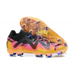 Puma Future Ultimate FG Low Gold Black Pink Men Football Boots