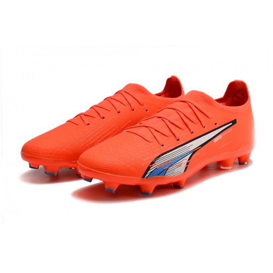 Puma Future Ultimate FG Low Red Grey Men Football Boots