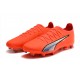 Puma Future Ultimate FG Low Red Grey Men Football Boots