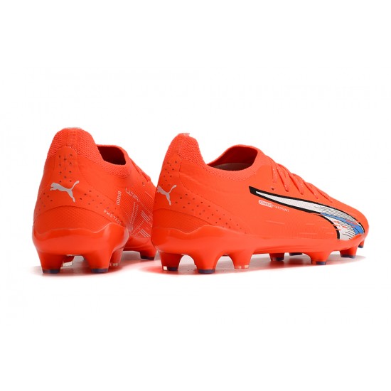 Puma Future Ultimate FG Low Red Grey Men Football Boots