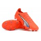 Puma Future Ultimate FG Low Red Grey Men Football Boots