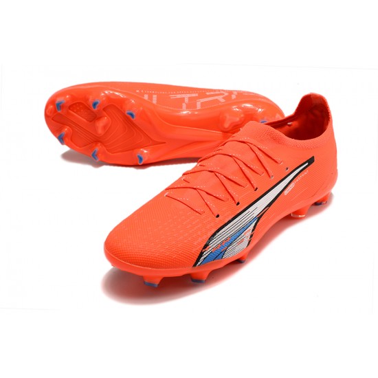 Puma Future Ultimate FG Low Red Grey Men Football Boots