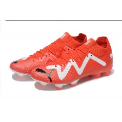Puma Future Ultimate FG Low Red White Men Football Boots