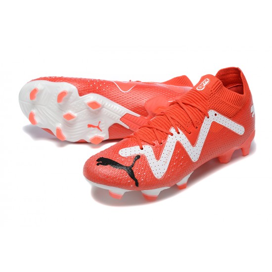 Puma Future Ultimate FG Low Red White Men Football Boots