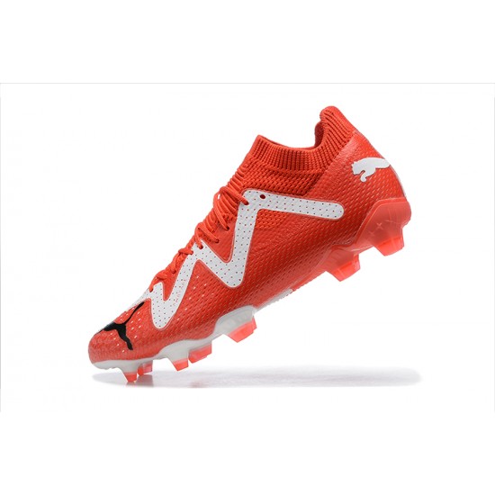 Puma Future Ultimate FG Low Red White Men Football Boots