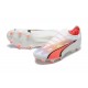 Puma Future Ultimate FG Low White Pink Men Football Boots