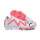 Puma Future Ultimate FG Low White Pink Men Football Boots