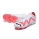 Puma Future Ultimate FG Low White Pink Men Football Boots