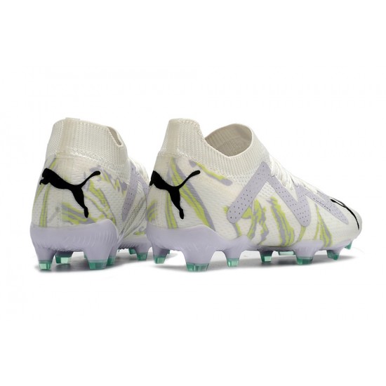 Puma Future Ultimate FG Low White Turqoise For Women/Men Football Boots