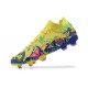 Puma Future Ultimate FG Low Yellow Blue Men Football Boots