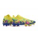 Puma Future Ultimate FG Low Yellow Blue Men Football Boots