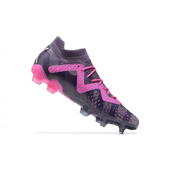 Puma Future Ultimate FG Pink Purple Yellow Green Low Men Football Boots