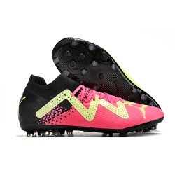 Puma Future Ultimate MG Low Black Pink Green For Women/Men Football Boots