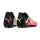 Puma Future Ultimate MG Low Black Pink Green For Women/Men Football Boots