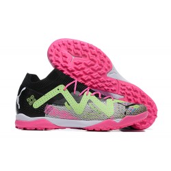 Puma Future Ultimate TF Low Pink Black Light Green Men Football Boots