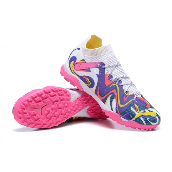 Puma Future Ultimate TF Low Purple White Pink Men Football Boots