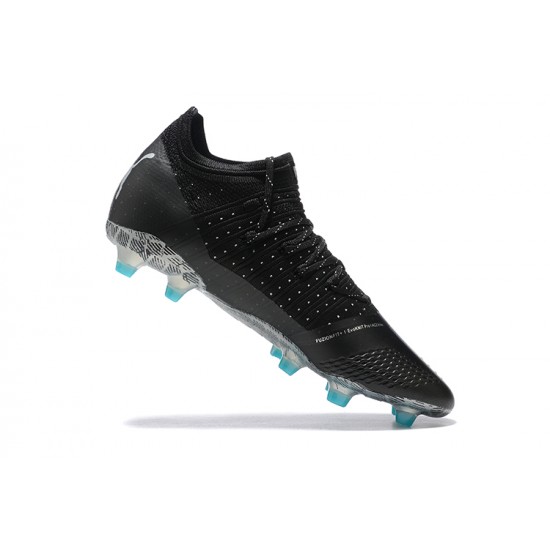 Puma Future Z 1 3 Teazer FG Black Blue Lce Low Men Football Boots