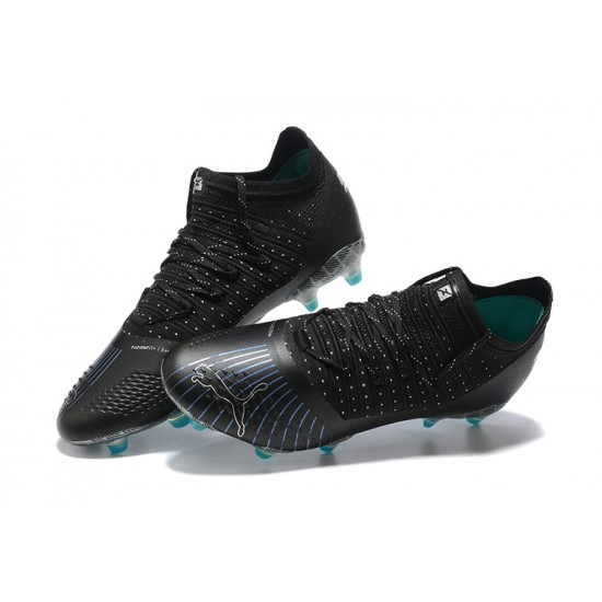 Puma Future Z 1 3 Teazer FG Black Blue Lce Low Men Football Boots