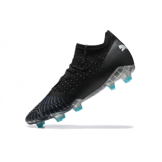 Puma Future Z 1 3 Teazer FG Black Blue Lce Low Men Football Boots