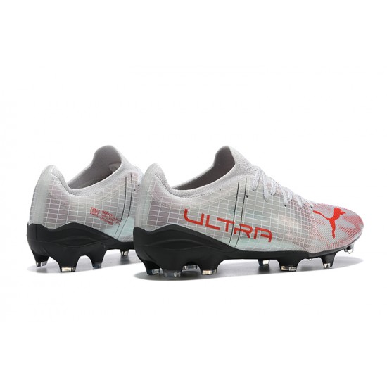 Puma Future Z 1 4 FG Instinct Silver Red PInk Black Low Men Football Boots